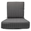 Crosby St. 2-Piece Checkered Print Outdoor Deep Seat Cushion Set