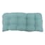 Canal Blue Canvas Outdoor Wicker Settee Cushion