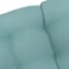 Canal Blue Canvas Outdoor Wicker Settee Cushion