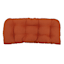 Terracotta Canvas Outdoor Wicker Settee Cushion