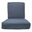 2-Piece Fiddlestix Indigo Premium Outdoor Deep Seat Cushion Set