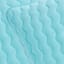 3-Piece Blue Wavy Washed Microfiber Quilt Set, Full/Queen