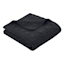 3-Piece Black Grid Washed Microfiber Quilt Set, Full/Queen