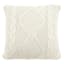Honeybloom Cream Knitted Throw Pillow, 18"