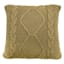 Honeybloom Brown Knitted Throw Pillow, 18"