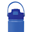 Hydraflow Blue Hybrid Insulated Flip Straw Bottle, 17oz