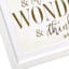 Dr. Seuss Glass Framed Foil Think & Wonder, Wonder & Think Wall Sign, 12"