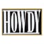 Glass Framed Typography Howdy Print Wall Art, 37x25