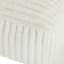 Tracey Boyd Esme Channeled Fur Pouf, Ivory