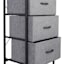 Seth 3-Drawer Storage Tower, Dark Grey