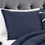 Crosby St. 5-Piece Blue Grid Comforter Set, Full/Queen
