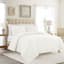 Crosby St. 3-Piece White Washed Microfiber Quilt Set, Full/Queen
