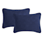 Crosby St. 3-Piece Navy Blue Washed Microfiber Quilt Set, Full/Queen