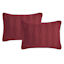 Providence 3-Piece Red Embroidered Washed Microfiber Quilt Set, Full/Queen