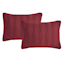 Providence 3-Piece Red Embroidered Washed Microfiber Quilt Set, King