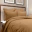 Honeybloom 3-Piece Light Brown Cotton Comforter Set, Full/Queen