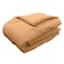 Honeybloom 3-Piece Light Brown Cotton Comforter Set, Full/Queen