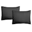 Honeybloom 3-Piece Dark Grey Washed Microfiber Quilt Set, Full/Queen