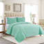 Found & Fable 3-Piece Light Green Washed Microfiber Quilt Set, King