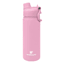 Hydraflow Pastel Pink Hybrid Vacuum Insulated Bottle with Dual Lid, 17oz