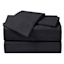 3-Piece Black Cooling Microfiber Sheet Set, Twin/Twin XL