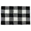Black Buffalo Check Tufted Cotton Bath Rug, 20x30
