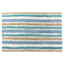 Blue Striped Tufted Cotton Bath Rug, 20x30