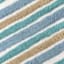 Blue Striped Tufted Cotton Bath Rug, 20x30