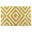 Yellow Diamond Tufted Bath Rug, 20x30