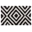 Charcoal Diamond Tufted Bath Rug, 20x30