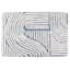 Blue Tufted Swirl Cotton Bath Rug, 20x30