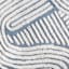 Blue Tufted Swirl Cotton Bath Rug, 20x30