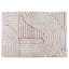 Pink Tufted Swirl Cotton Bath Rug, 20x30