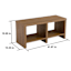 Hazel Cube Storage Bench - Rustic Natural Finish
