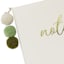 Cream Hard cover journal with Pompoms
