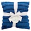 2-Pack Navy Blue Textured Stripe Throw Pillows, 18"