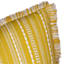 Yellow Striped Throw Pillow with Fringe, 20"