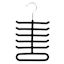 Velvet Tie Hanger, Black