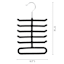 Velvet Tie Hanger, Black