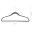 25-Pack Velvet Hangers, Black Pearl