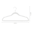 25-Pack Velvet Hangers, Bright White