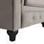 Providence Chesterfield Tufted Accent Chair, Grey Velvet