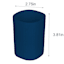 3-Piece Navy Blue Countertop Accessories Set