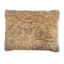 Brown Textured Faux Fur Throw Pillow, 14x20