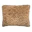 Brown Textured Faux Fur Throw Pillow, 14x20