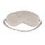 Honeybloom Light Grey Micro Plush Throw Blanket & Eye Mask Sleeper Set, 50x60