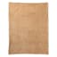 Honeybloom Brown Channel Faux Fur Throw Blanket, 60x80
