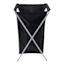 Foldable Nylon Laundry Hamper, Black