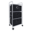 3-Tier Storage Cart, Black