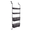 4-Tier Over The Door Storage Shelf, Black